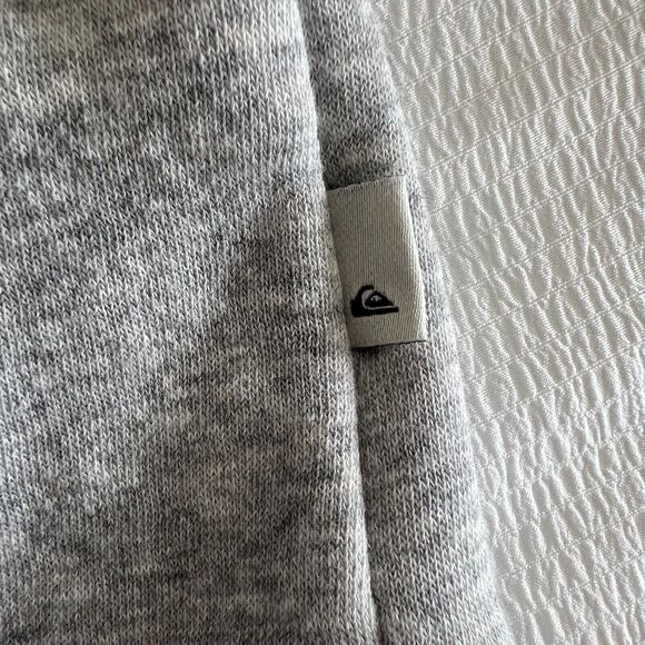 Quiksilver Signature Hoodie Sweatshirt Unisex L Gray - Picture 5 of 8